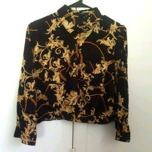 Versace inspired blouse